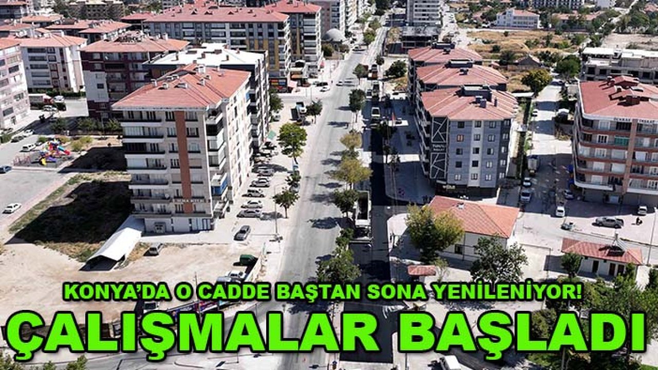 Konya’da önemli ulaşım güzergâhında yenileme! Gelecek hafta tamamlanacak