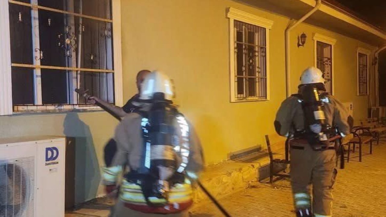 Caminin içinden alevler yükseldi! Ekipler alarma geçti