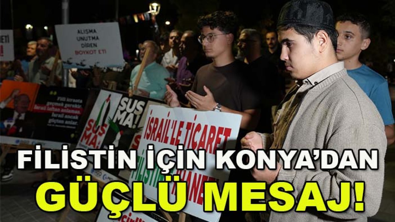 Filistin için Konya’dan güçlü mesaj! AGD’den adalet çağrısı