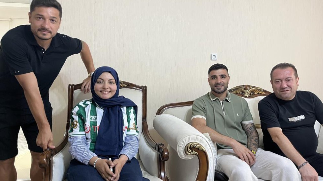 Konyaspor'dan Sude Ay'a anlamlı ziyaret