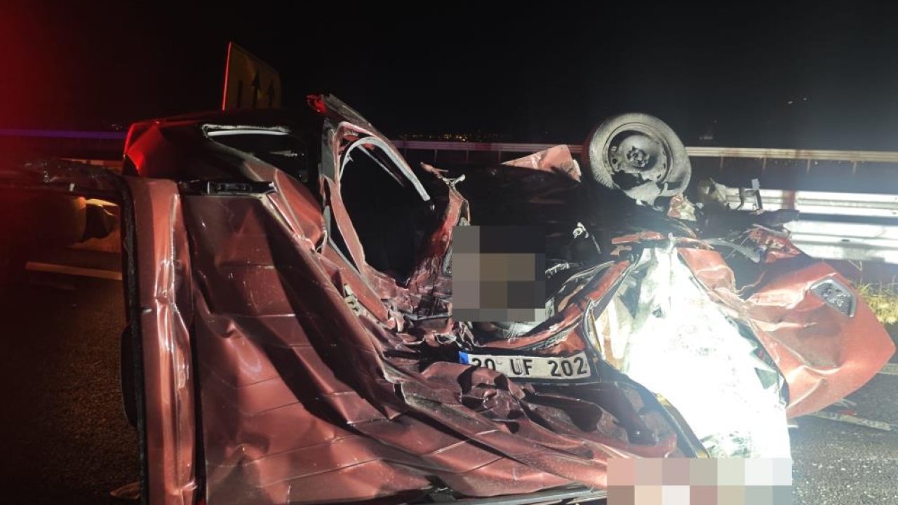 Aydın-Denizli otoyolunda korkunç kaza! 3 kişinin acı sonu
