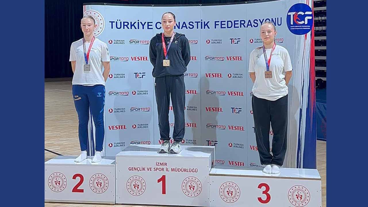 Konya’nın jimnastikteki gururu Livanur, Türkiye şampiyonu oldu