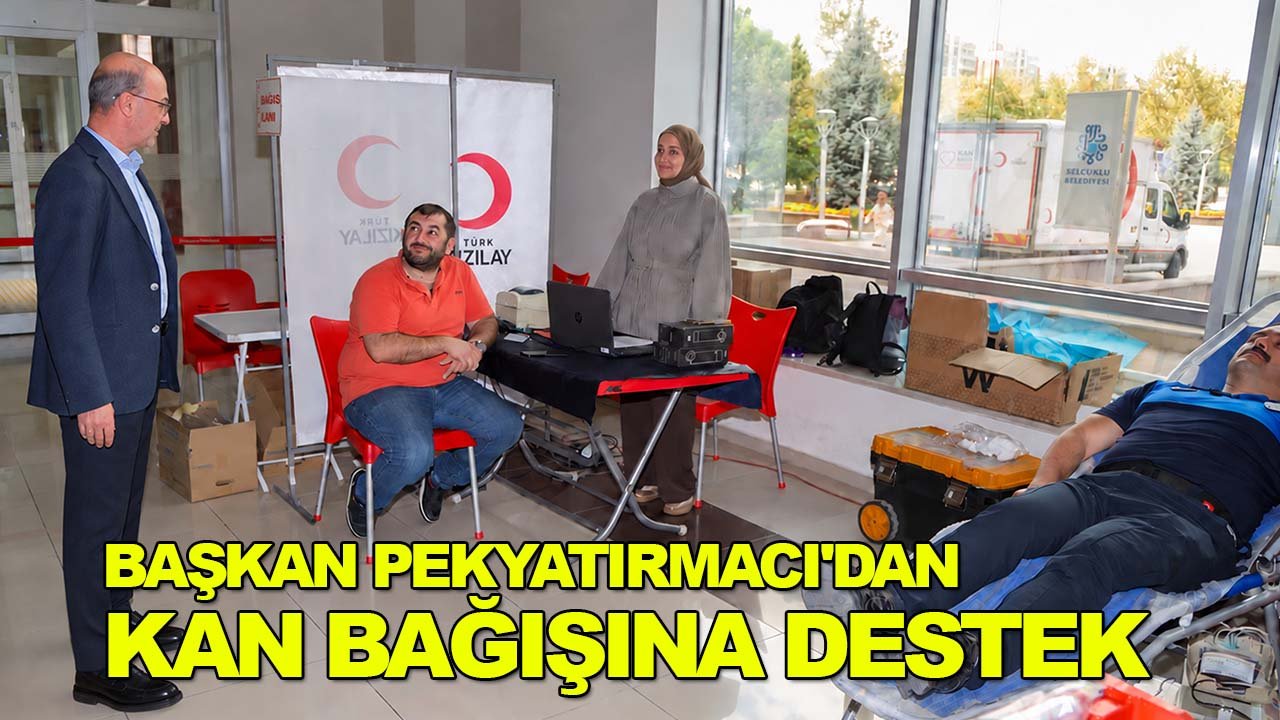 Başkan Pekyatırmacı'dan kan bağışına destek