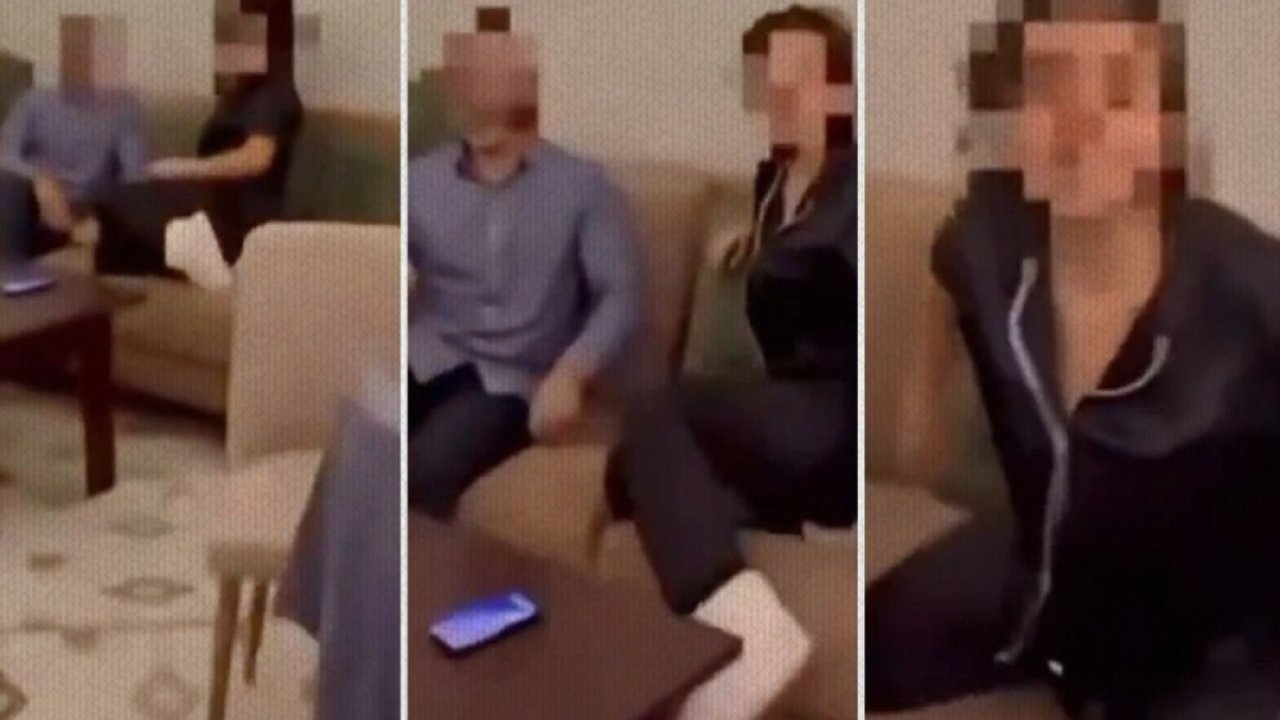 Karısını başka biriyle yakalayan adam o anları kayda aldı
