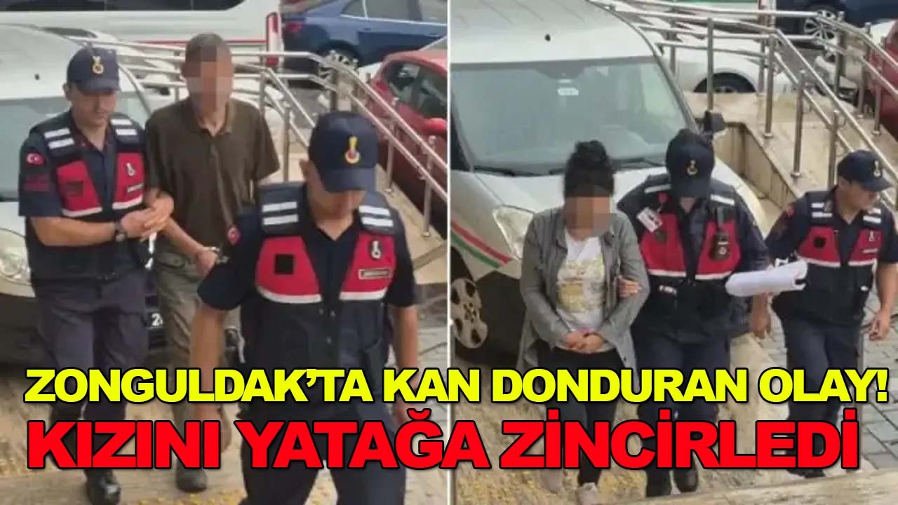 Zonguldak’ta kan donduran olay! Kızını yatağa zincirledi