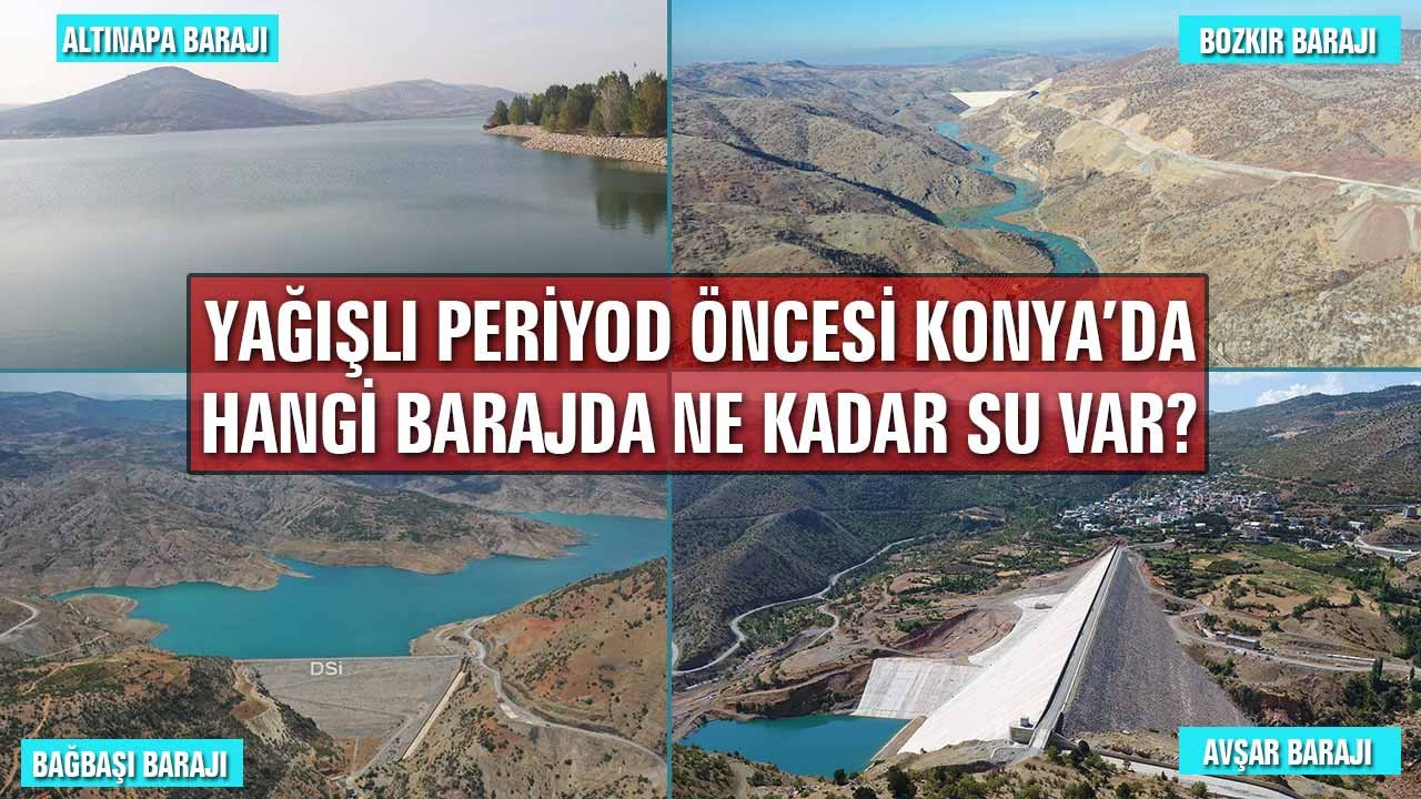 Yağışlı dönem öncesi Konya’daki barajların doluluk oranı ne? İşte güncel veriler (19 Eylül 2026)