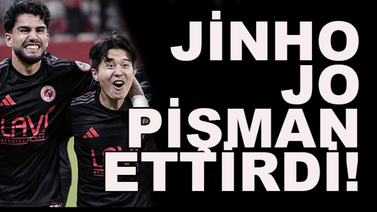 Konyaspor'da Jinho Jo pişman ettirdi