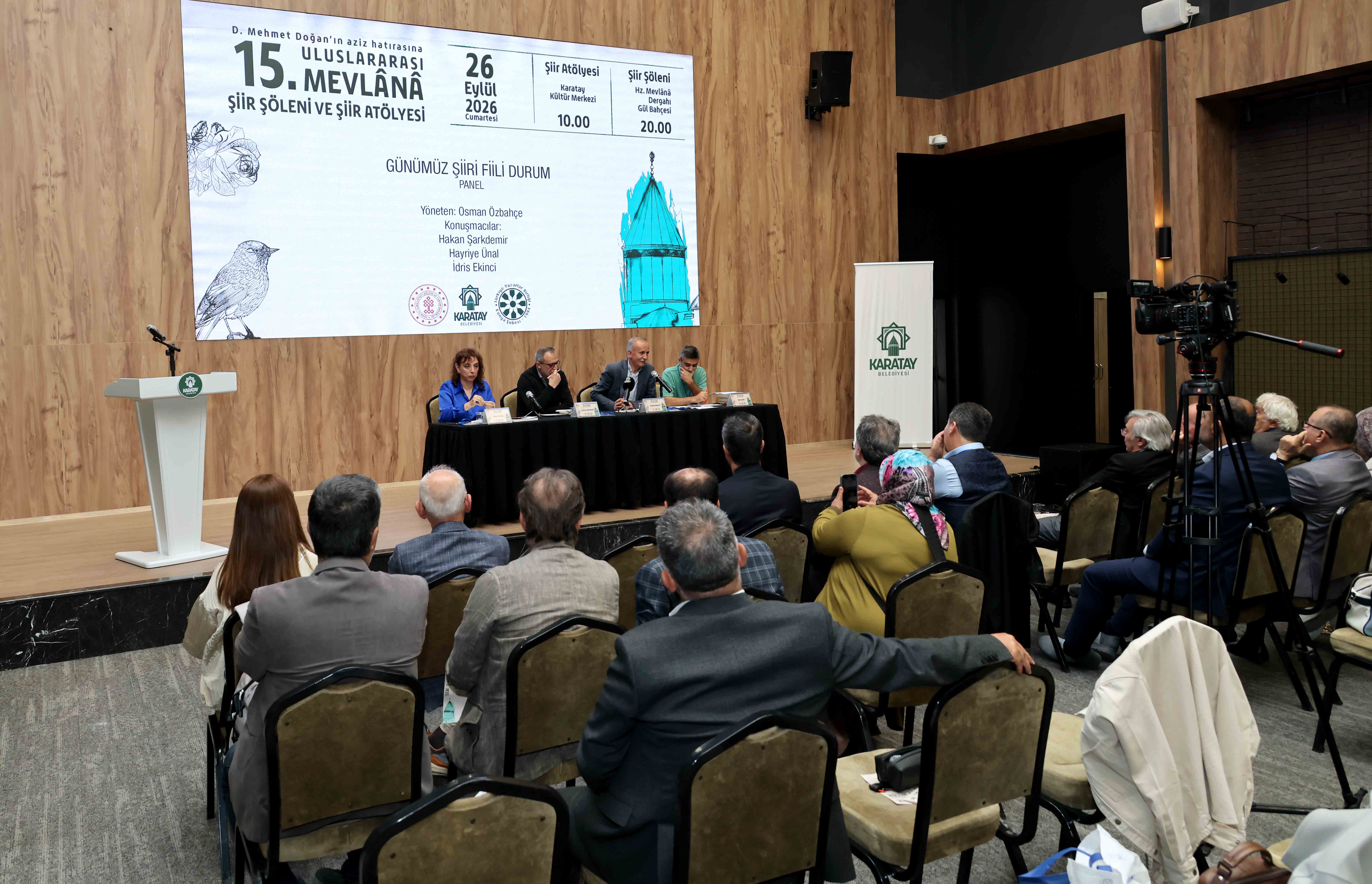 Konya’da 15. Mevlânâ Şiir Şöleni başladı! Şairler şiirin inceliklerini konuştu
