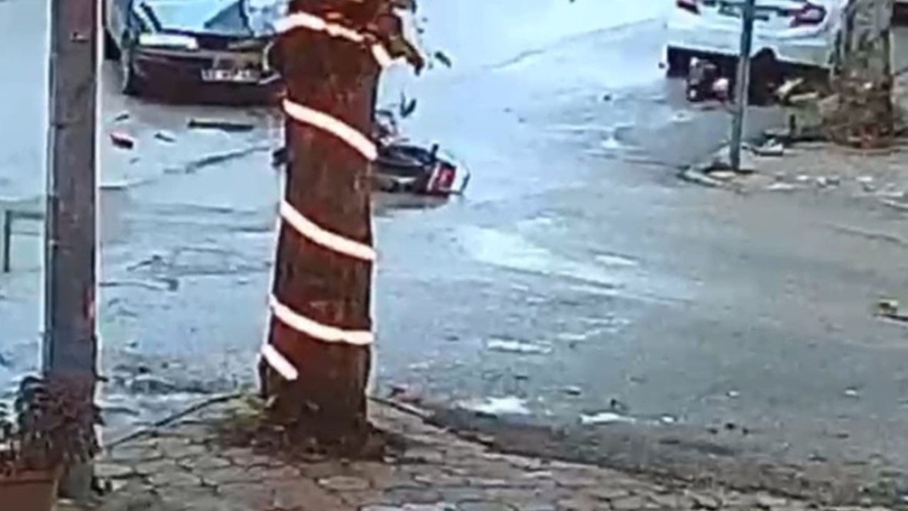 O yolda yine kaza oldu! Motosiklet sürücüsü ağır yaralandı