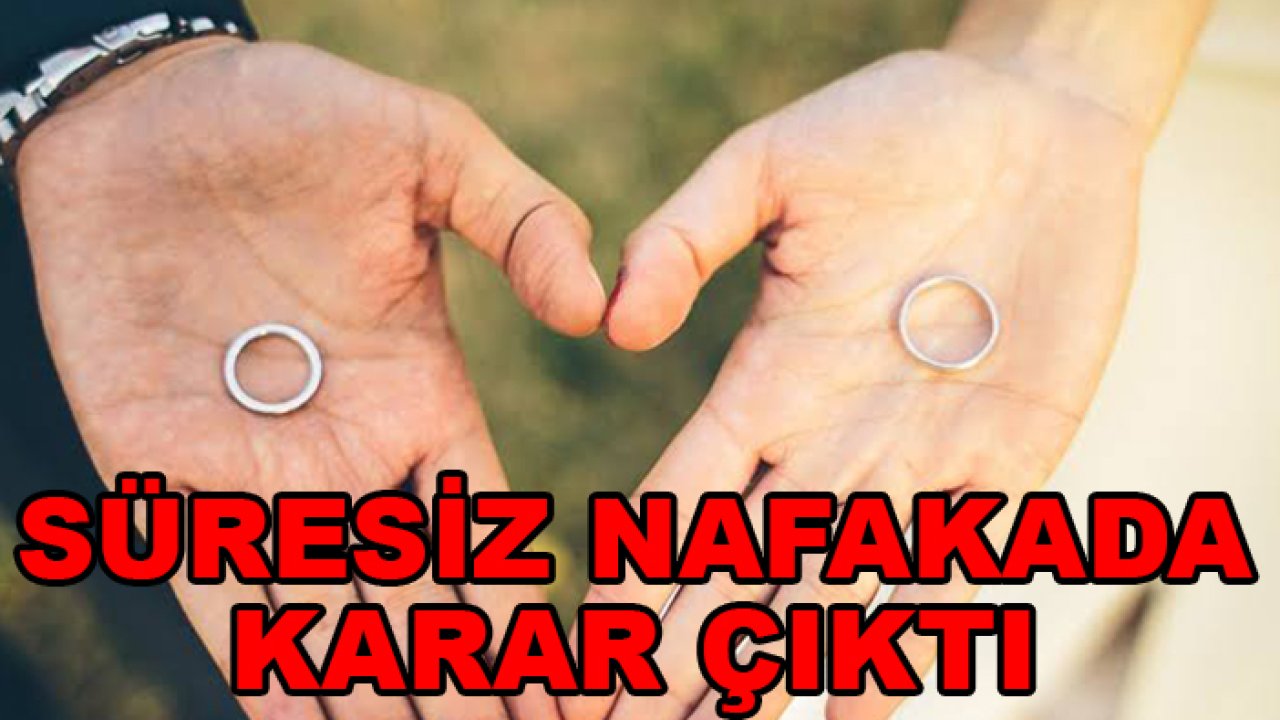 Resmi Gazete'de yayımlandı! Süresiz nafakada karar çıktı