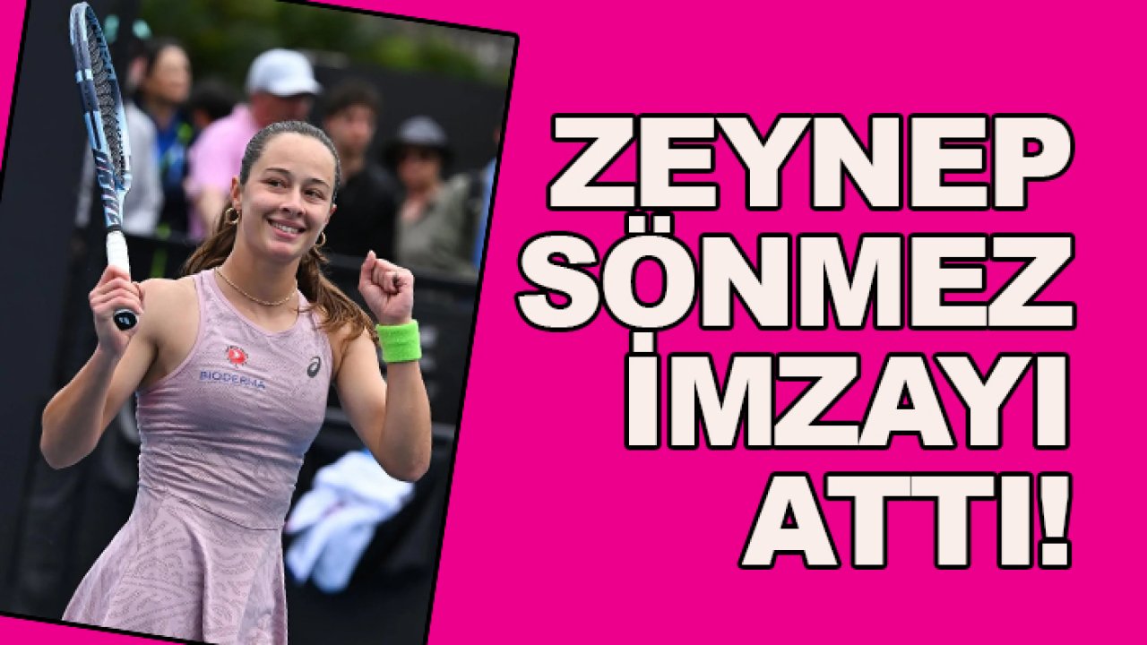 Milli tenisçi Zeynep Sönmez’den sürpriz imza!