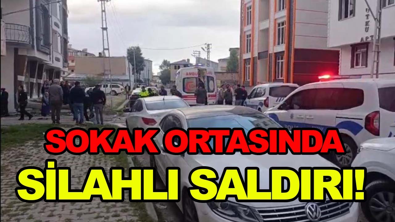 Sokak ortasında silahlı saldırı!