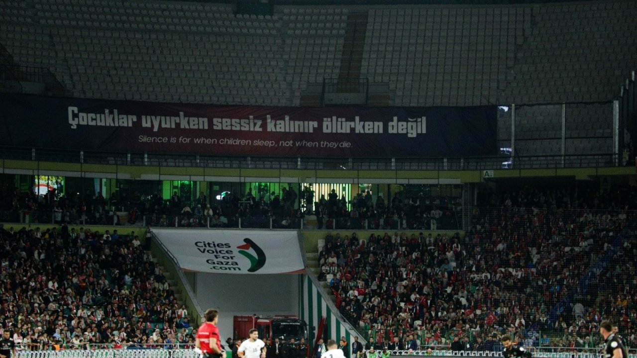 Konyaspor- Filistin maçı Filistin özgür olana kadar ertelendi
