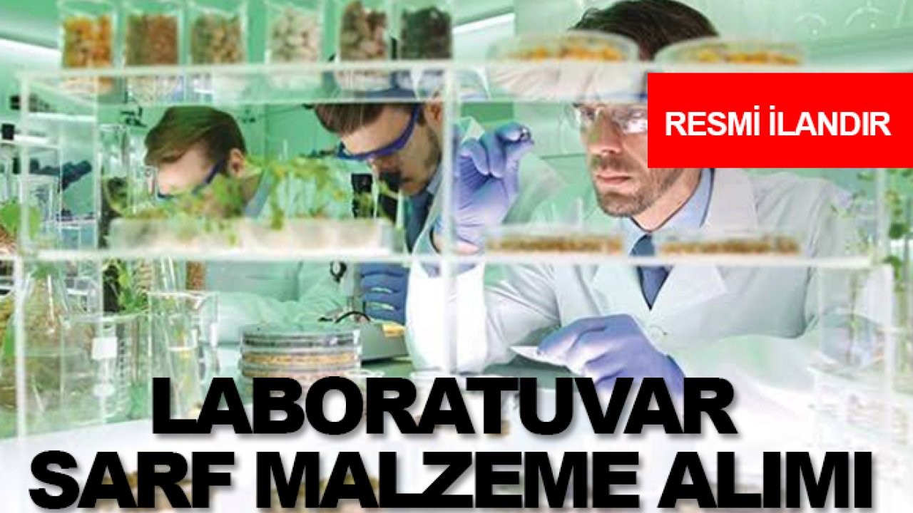 Laboratuvar sarf malzeme alımı
