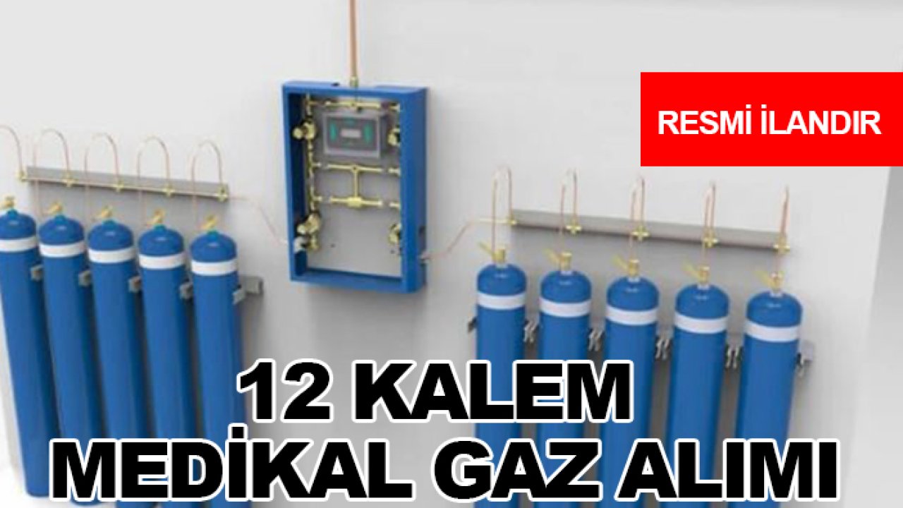 12 Kalem medikal gaz alımı