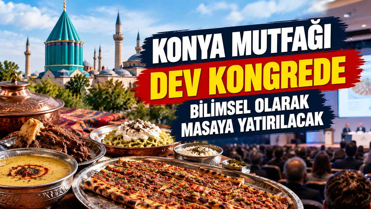 Konya mutfağı dev kongrede bilimsel olarak masaya yatırılacak