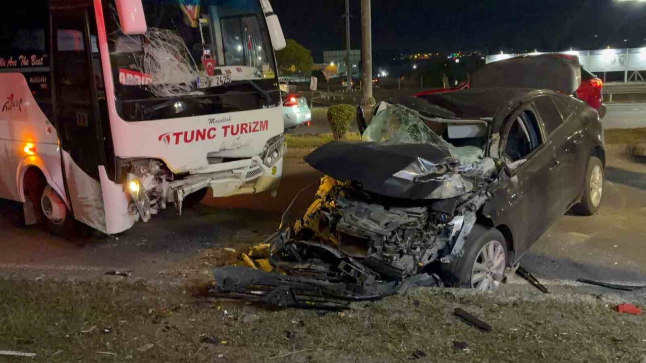 Ters yöne giren otomobil dehşet saçtı