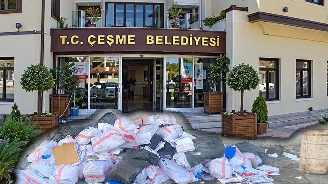 Çeşme Belediyesi’ne şafak operasyonu! Belgeleri imha ederken yakalandı