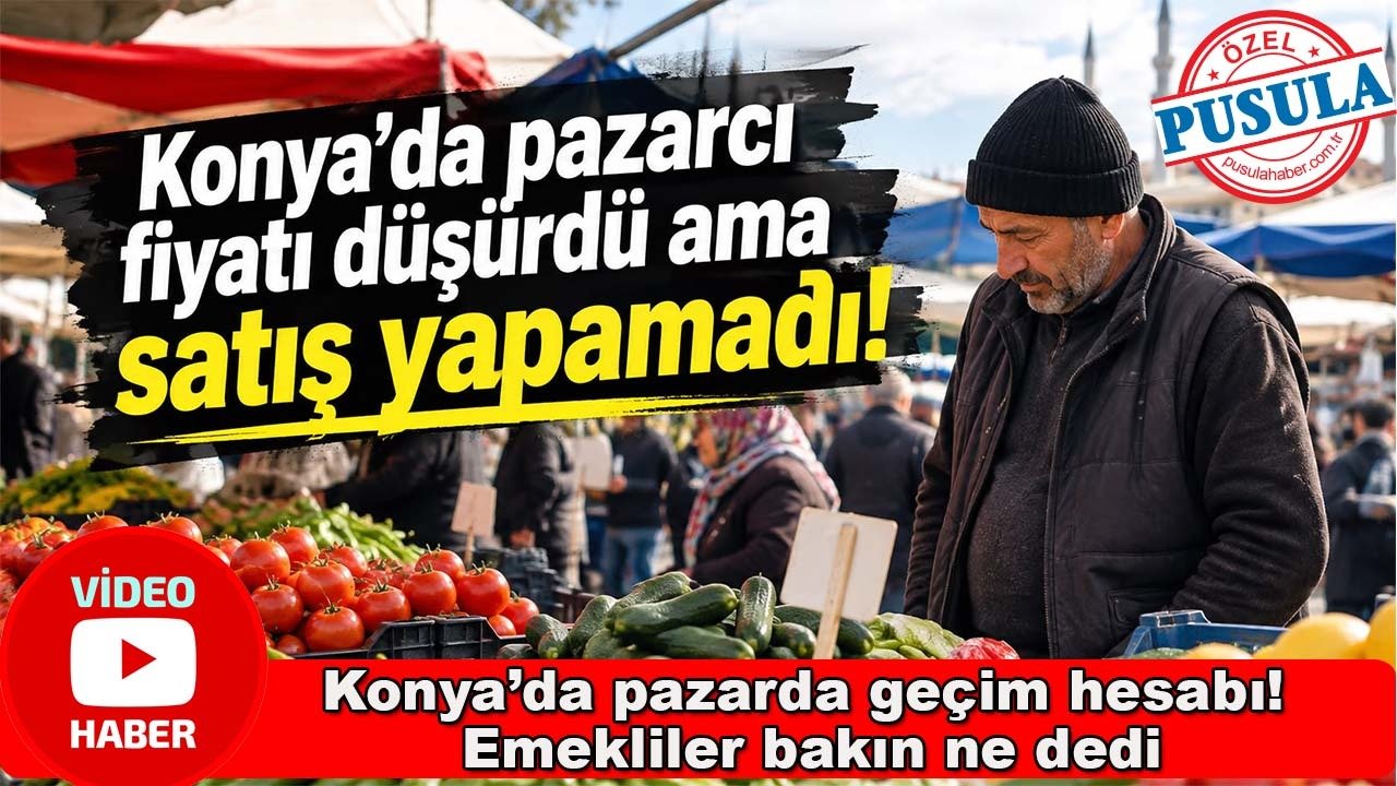 Konya’da pazarcı fiyatı düşürdü ama satış yapamadı!