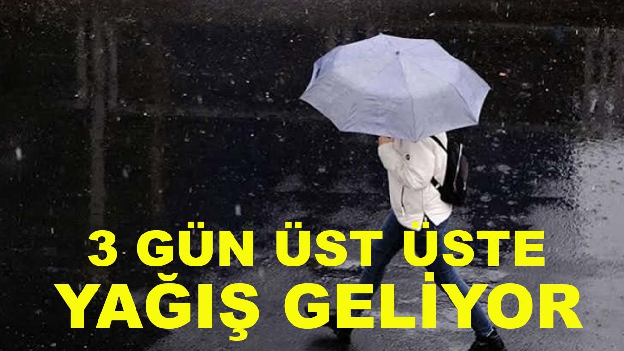 Meteoroloji Konya’ya tarih verdi! 3 gün üst üste yağış geliyor