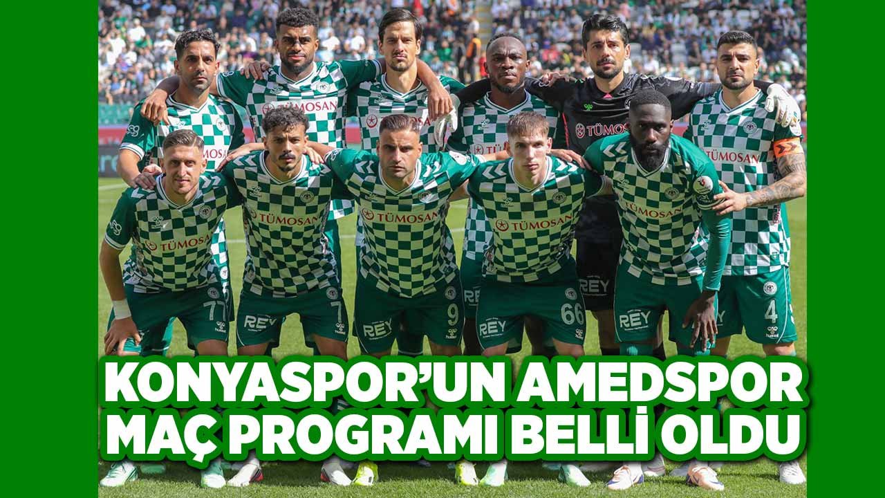 Konyaspor'un Amedspor maç programı belli oldu