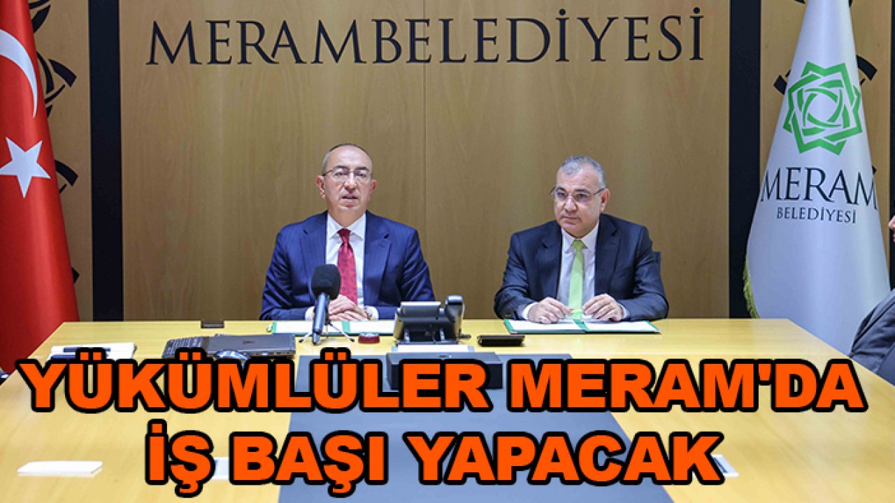 Yükümlüler Meram'da iş başı yapacak!