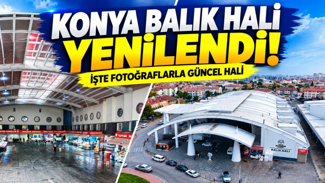 Konya Balık Hali yenilendi! İşte fotoğraflarla güncel hali