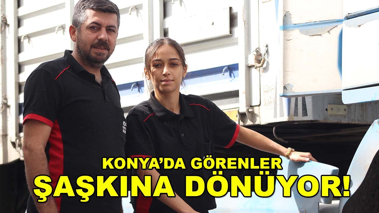 Konya’da görenler şaşkına dönüyor! 17 yaşındaki Fatma’nın mesleği herkesi şaşırtıyor