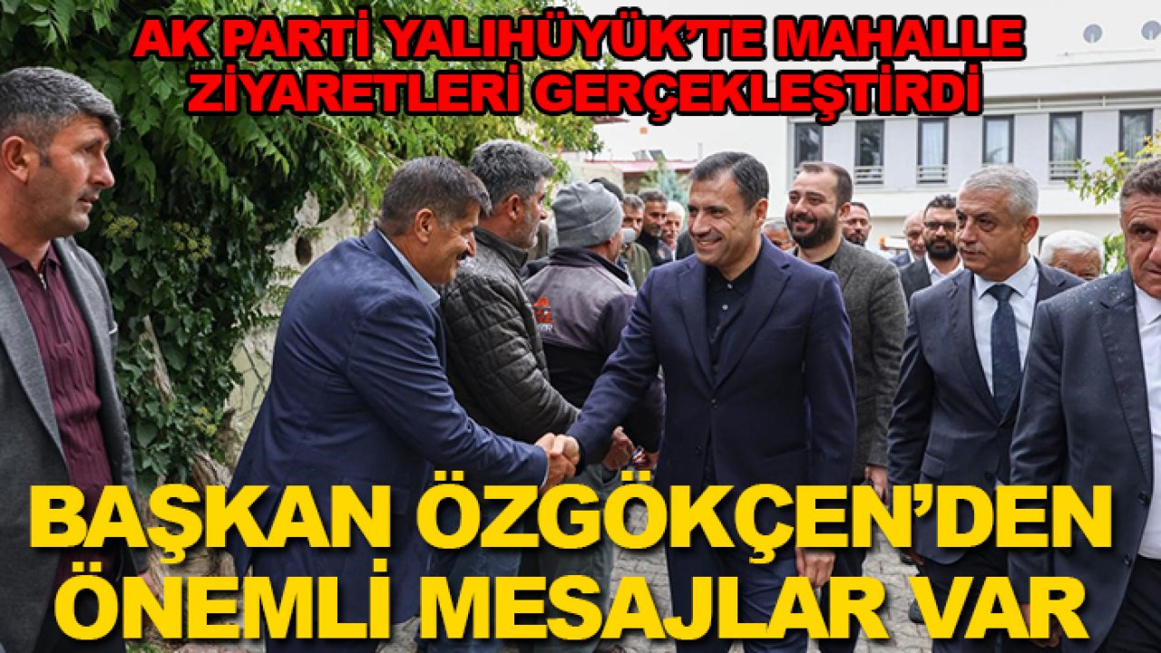 AK Parti Yalıhüyük’te mahalle ziyaretleri gerçekleştirdi: Talepler yerinde dinlendi