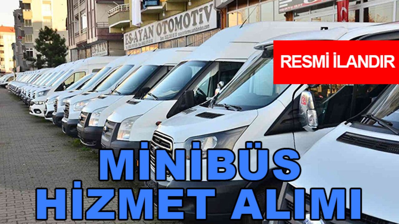 Minibüs hizmet alımı