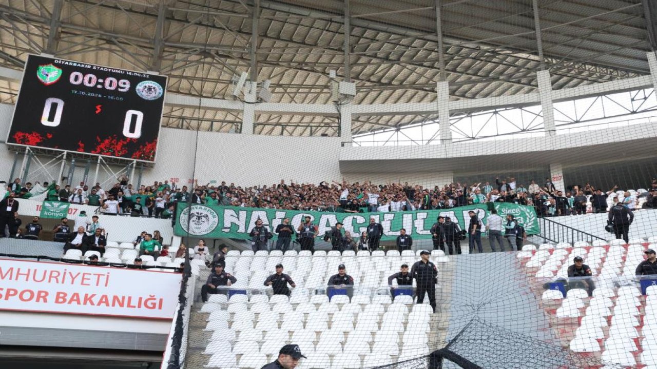 Diyarbakır'da Konyaspor taraftarı tek ses oldu!