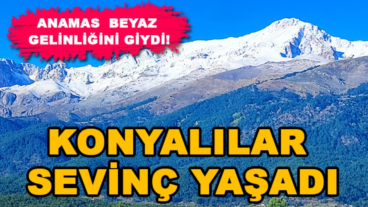 Anamas  beyaz gelinliğini giydi! Konyalılar sevinç yaşadı