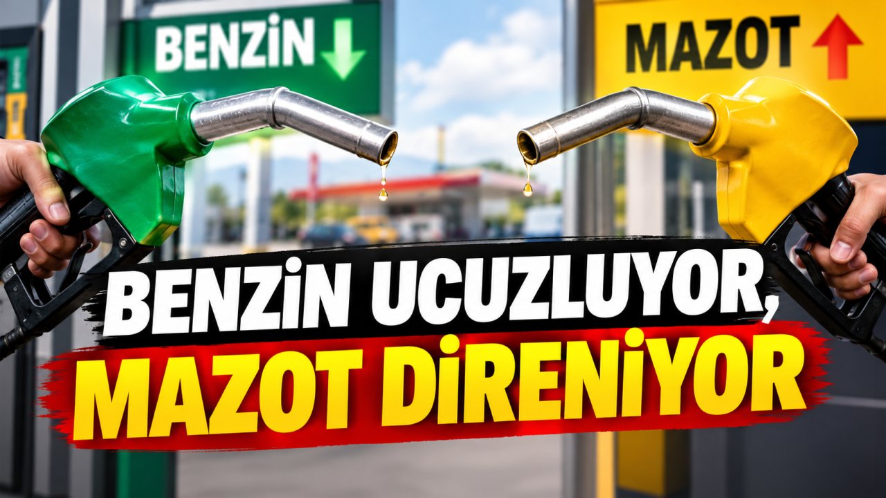 Benzin ucuzluyor, mazot direniyor!