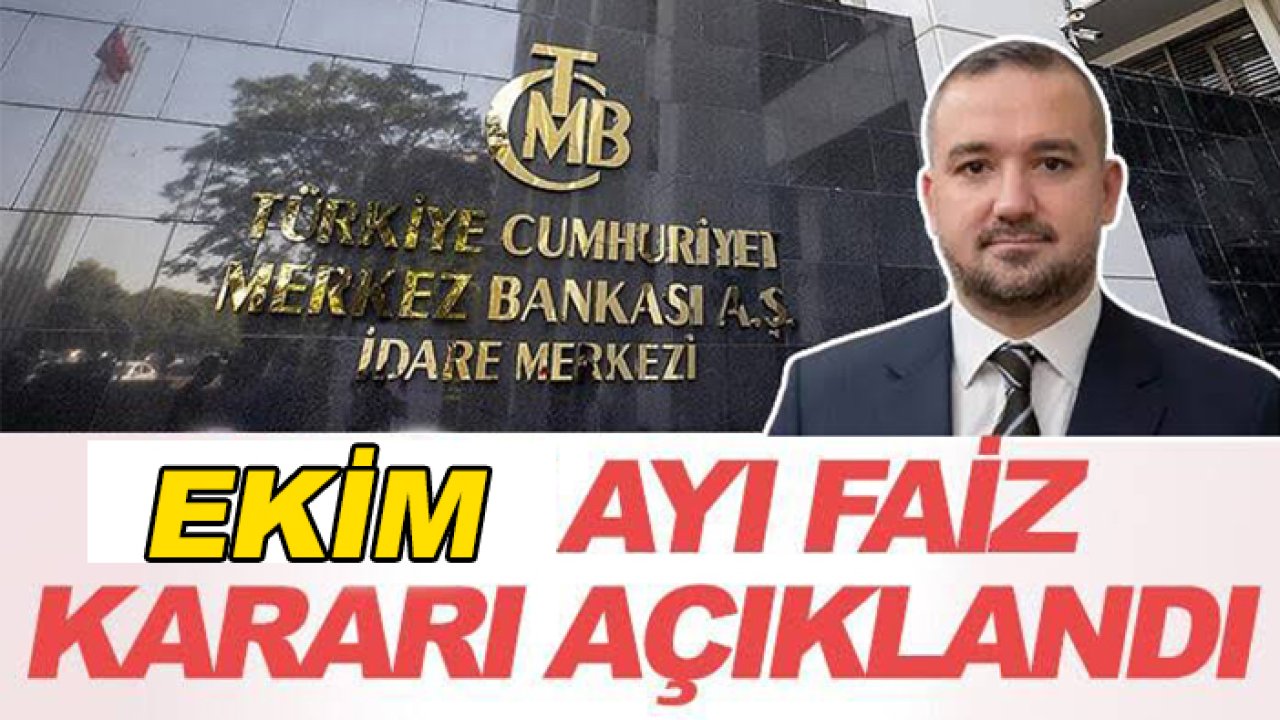 Son dakika: Faiz kararı açıklandı!