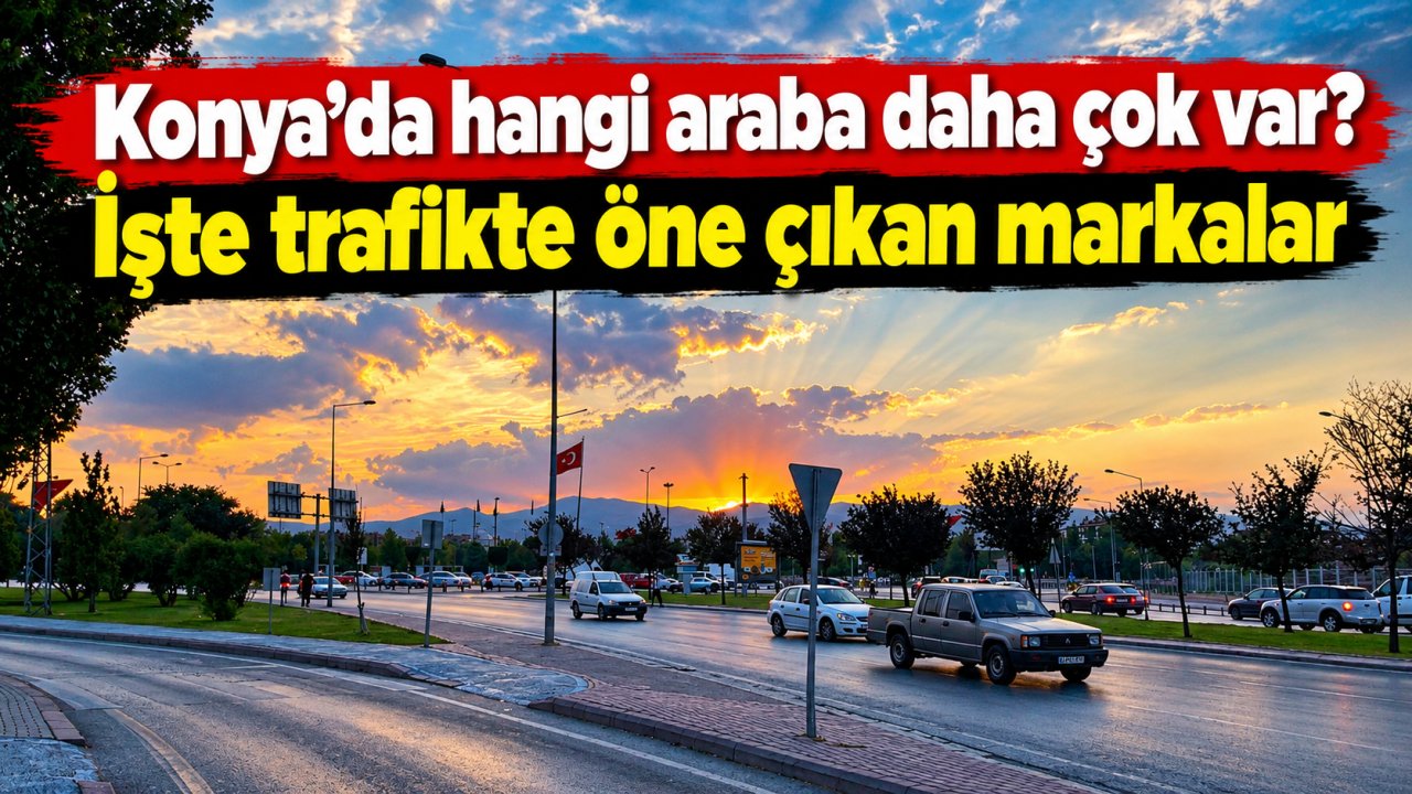 Konya’da hangi araba daha çok var? İşte trafikte öne çıkan markalar