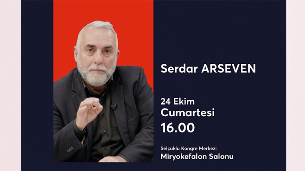 Gazeteci Serdar Arseven yarın Konya Kitap Günleri'ne geliyor