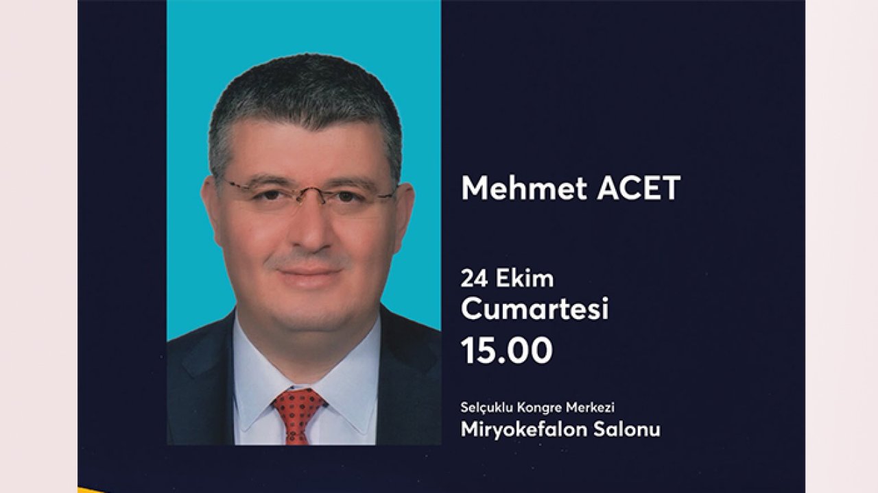 Gazeteci Mehmet Acet'ten Konya Kitap Günleri'nde söyleşi