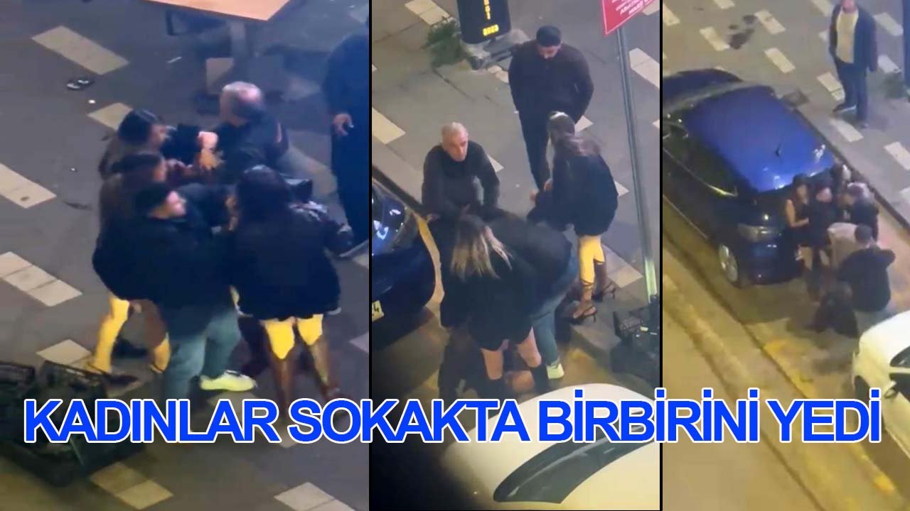 Kadınlar sokakta birbirini yedi