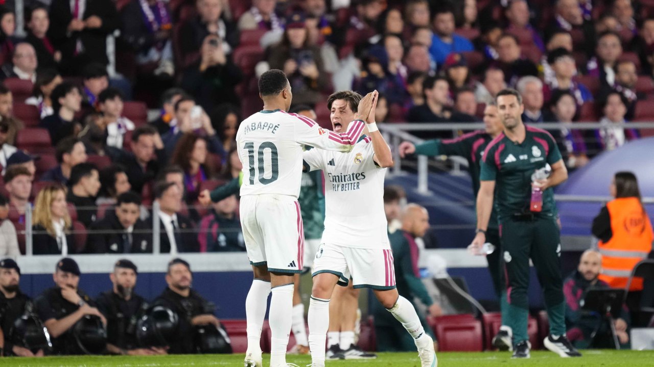 Arda Güler 11'de başladı, Real Madrid Barcelona'yı yıktı!
