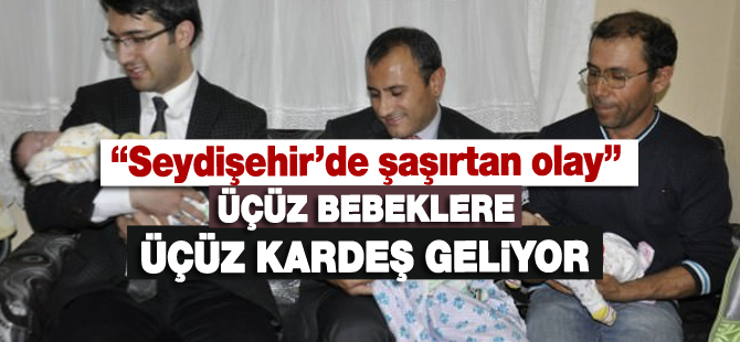 Üçüz bebeklere ikinci üçüz kardeş