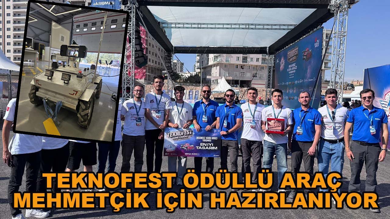 Konya'da 11 öğrenci yaptı! TEKNOFEST ödüllü araç Mehmetçik için hazırlanıyor