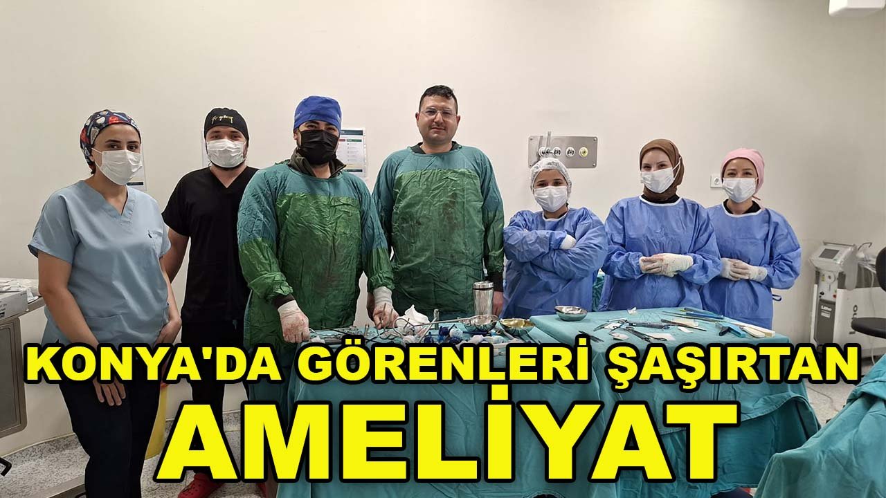 Konya'da görenleri şaşırtan ameliyat: Pankreastan dev tümör çıkarıldı