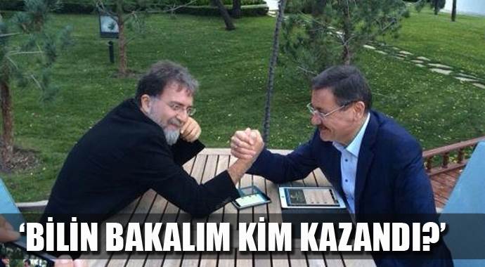 Melih Gökçek, Ahmet Hakan'la güreşti!