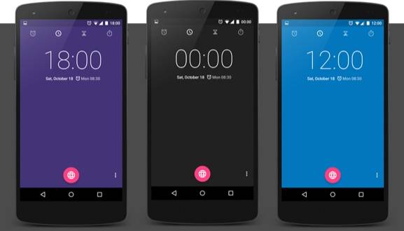 Android 5.0 Lollipop’ta Saat Uygulaması