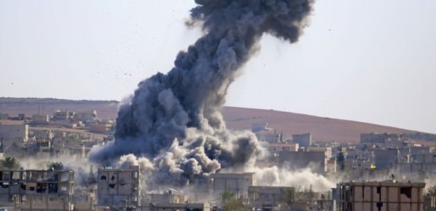 Kobani'de büyük patlama! VİDEO