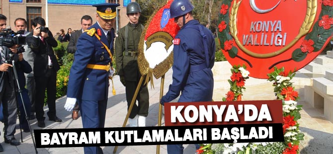 Konya'da bayram kutlamaları başladı