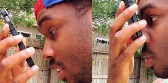 iPhone'u burnuyla açan adam!