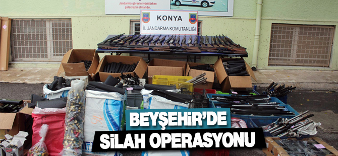 Konya'da silah operasyonu