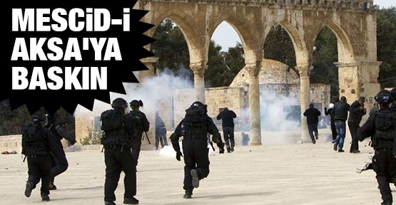 İsrail Askerlerinin Mescid-i Aksa Baskını