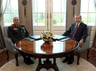 Cumhurbaşkanı Erdoğan Genelkurmay Başkanı Orgeneral Özel'i Kabul Etti